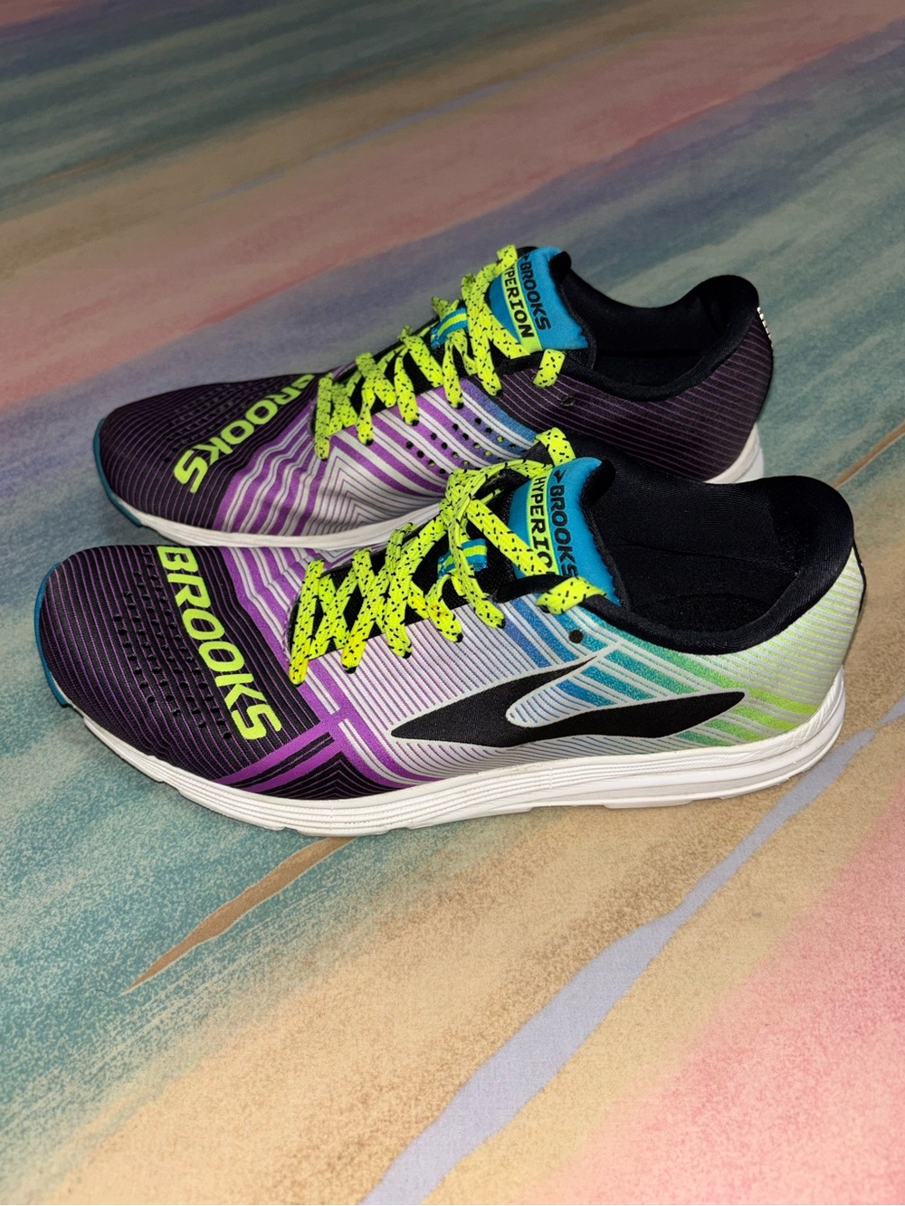 Brooks Hyperion Shoes women’s 7.5 Multicolor Racing Flat Lightweight Running